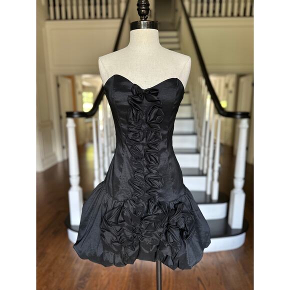 Y2K McClintock Special Occasion Ruffle Bubble Mini Dress Prom Party WhimsyGoth - Picture 3 of 10